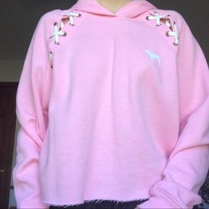Pink victoria secret hoodie